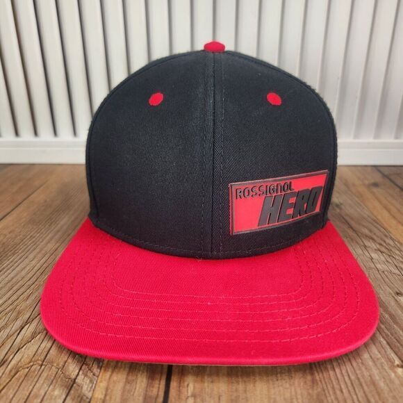 Rossignol Hero Hat Cap Snapback Black Red Brand Urban Style Street Wear Men Logo - Picture 2 of 11